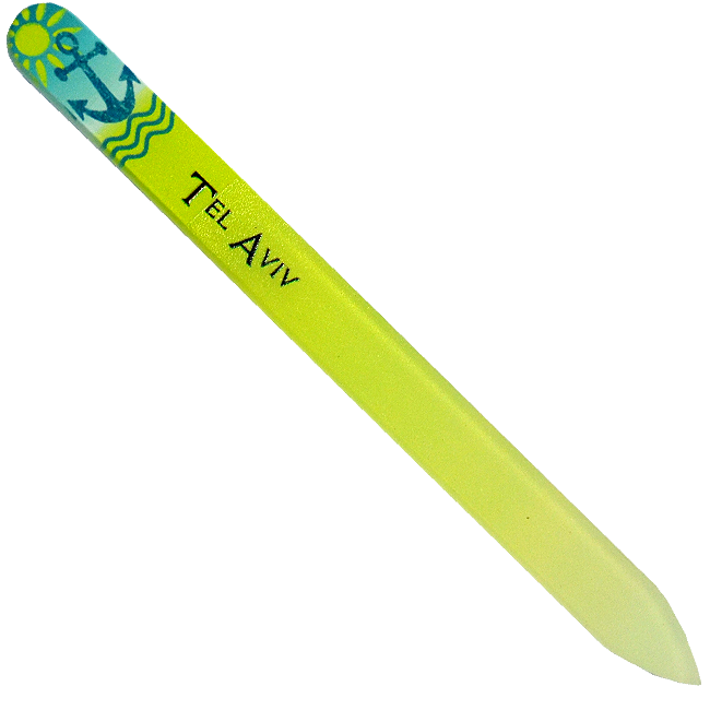 Tel Aviv Anchor Crystal Glass Nail File